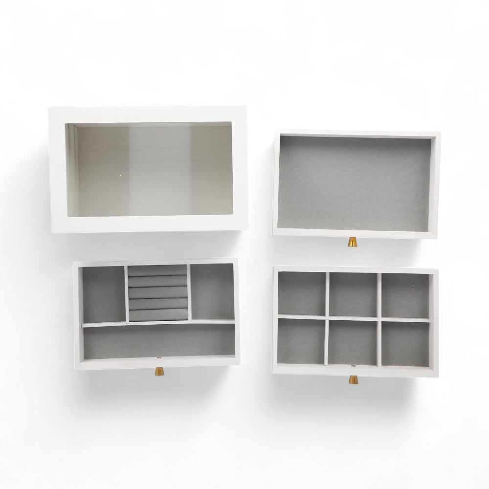 Boîte À Bijoux Vintage 3 Tiroirs