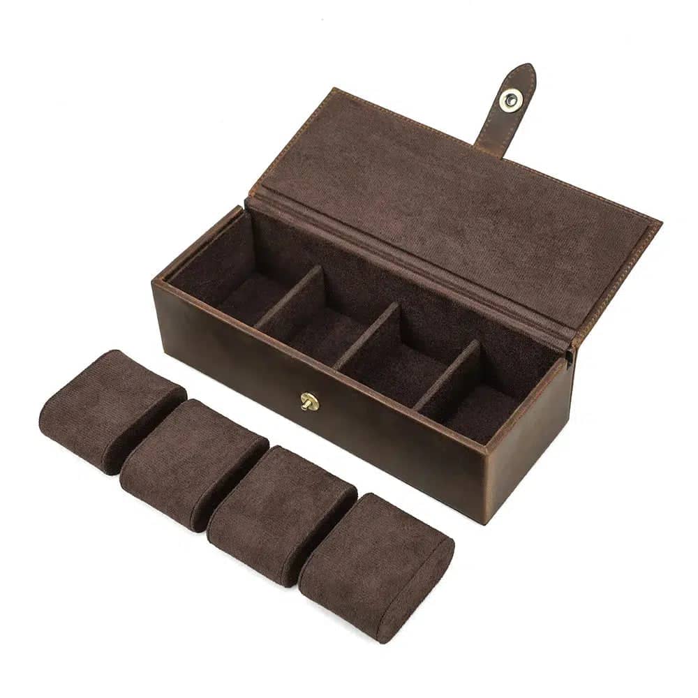 BOITE À MONTRE Coffret Cuir Quatuor