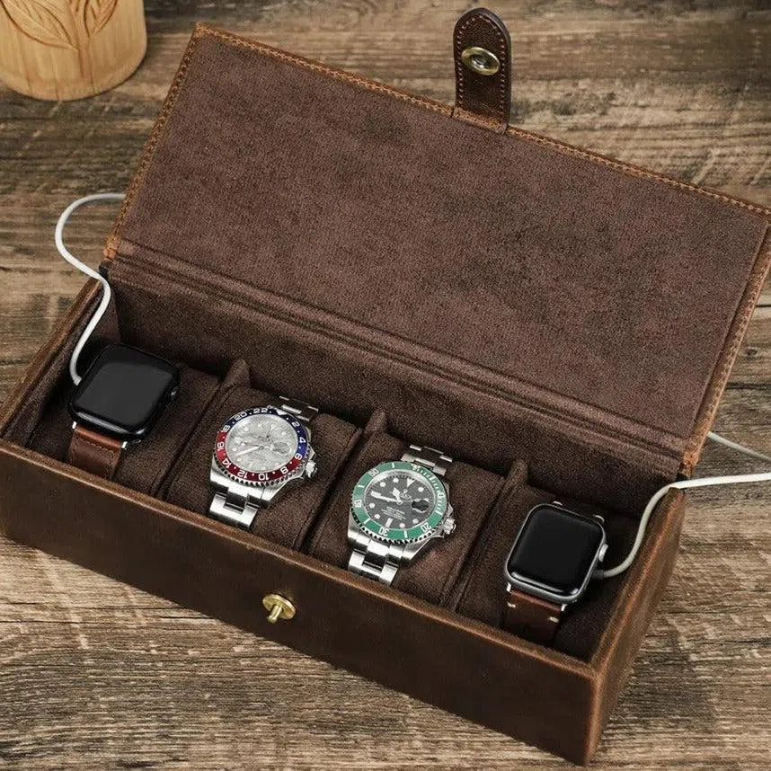BOITE À MONTRE Coffret Cuir Quintuor