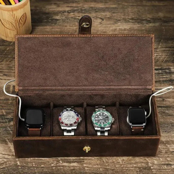 BOITE À MONTRE Coffret Cuir Quintuor