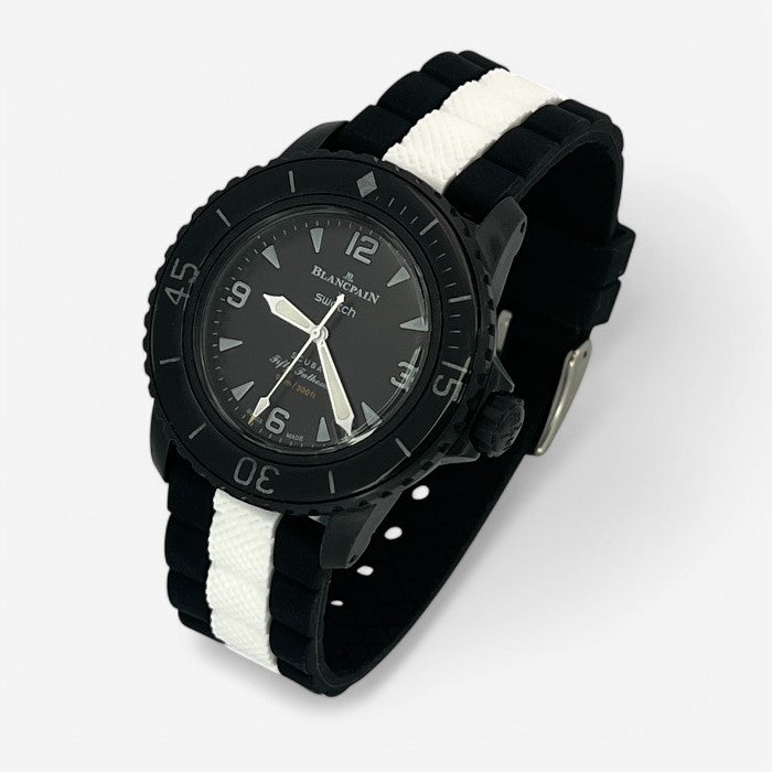Bracelet Blancpain x Swatch en Caoutchouc Design