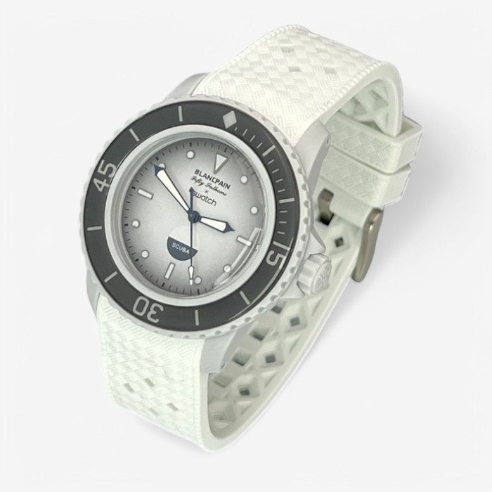 Bracelet Blancpain x Swatch en Caoutchouc à Carreaux