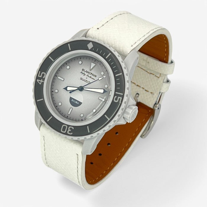 Bracelet Blancpain x Swatch en Cuir