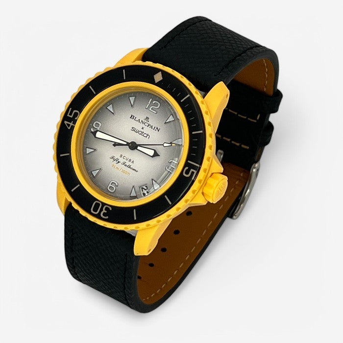 Bracelet Blancpain x Swatch en Cuir