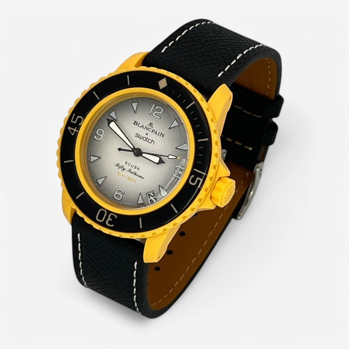 Bracelet Blancpain x Swatch en Cuir