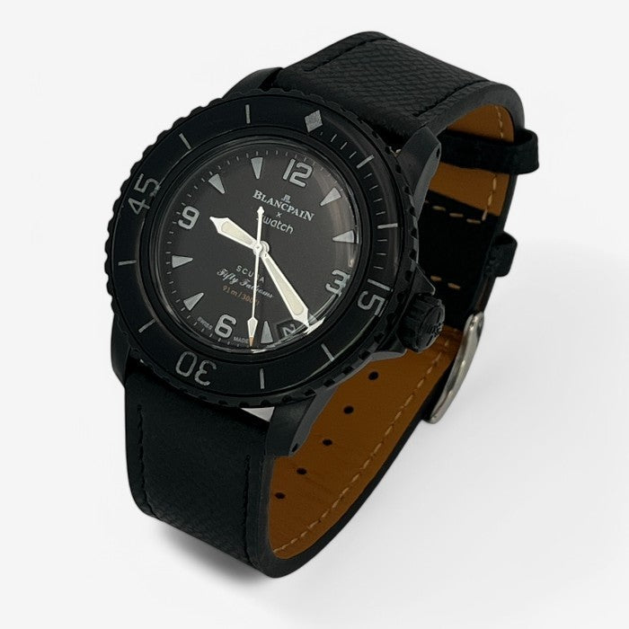 Bracelet Blancpain x Swatch en Cuir