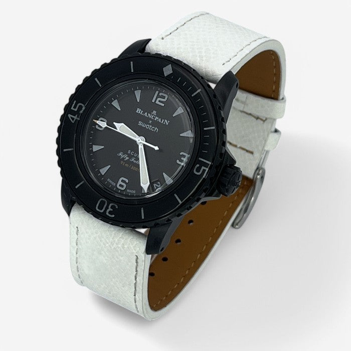 Bracelet Blancpain x Swatch en Cuir