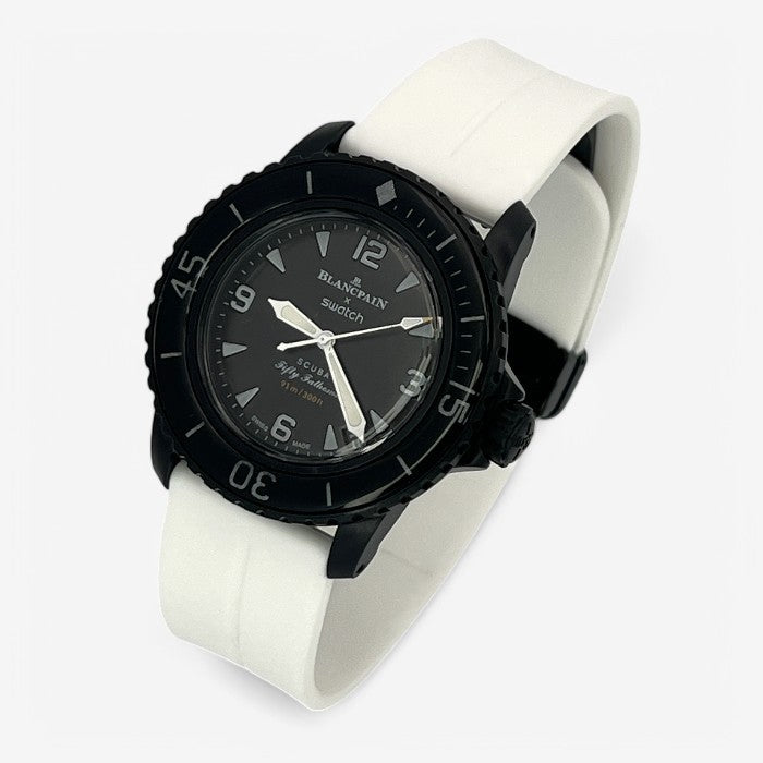 Bracelet Blancpain x Swatch en Caoutchouc à Clips