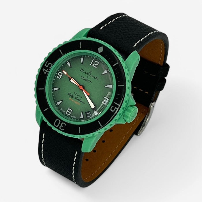 Bracelet Blancpain x Swatch en Cuir