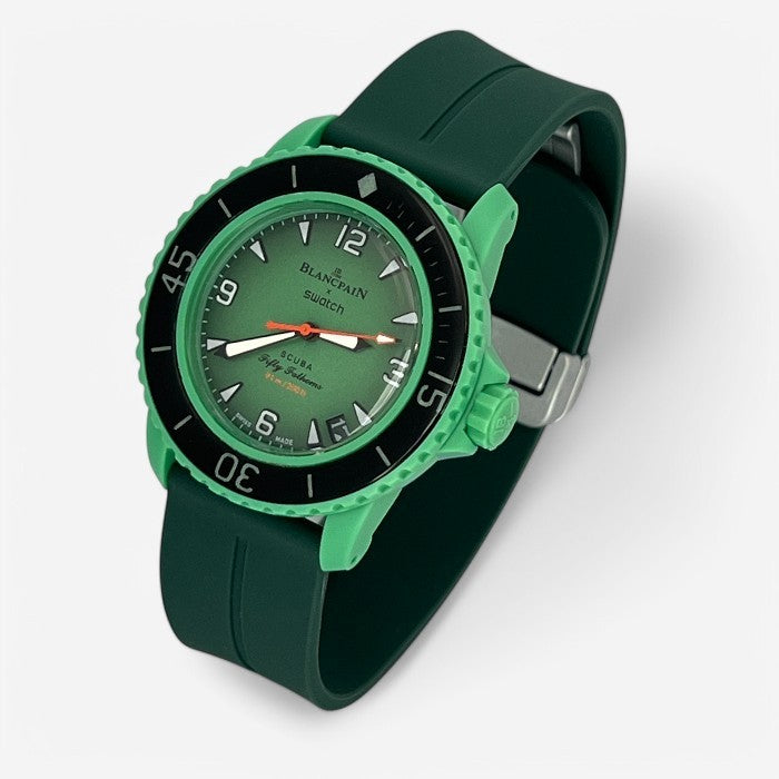 Bracelet Blancpain x Swatch en Caoutchouc à Clips