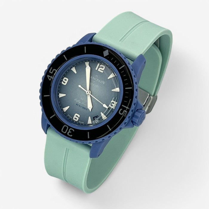 Bracelet Blancpain x Swatch en Caoutchouc à Clips