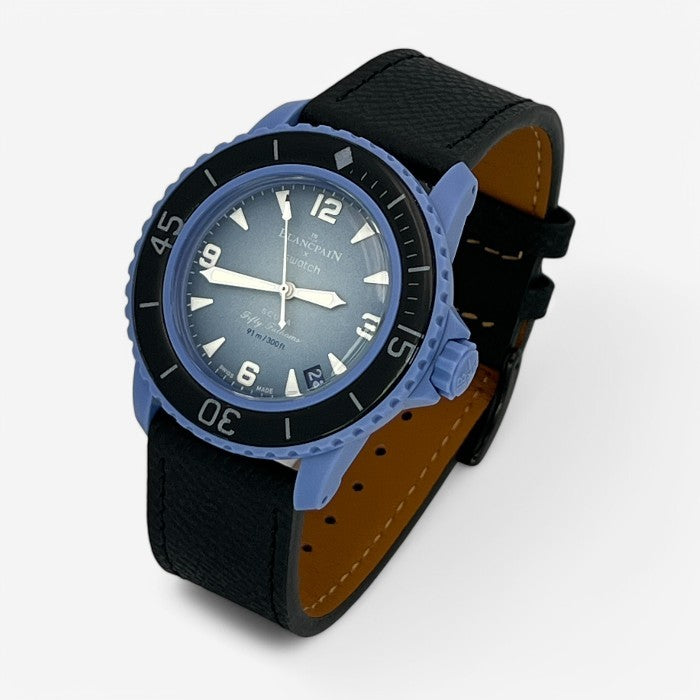 Bracelet Blancpain x Swatch en Cuir