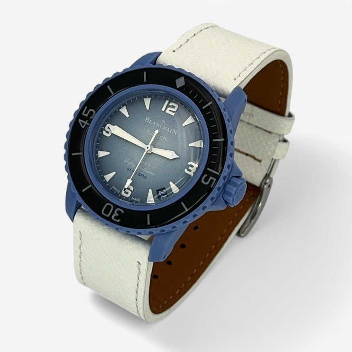 Bracelet Blancpain x Swatch en Cuir