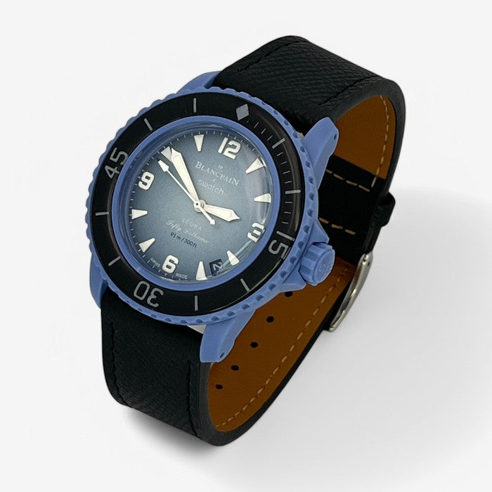 Bracelet Blancpain x Swatch en Cuir