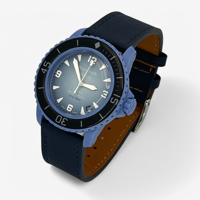 Bracelet Blancpain x Swatch en Cuir