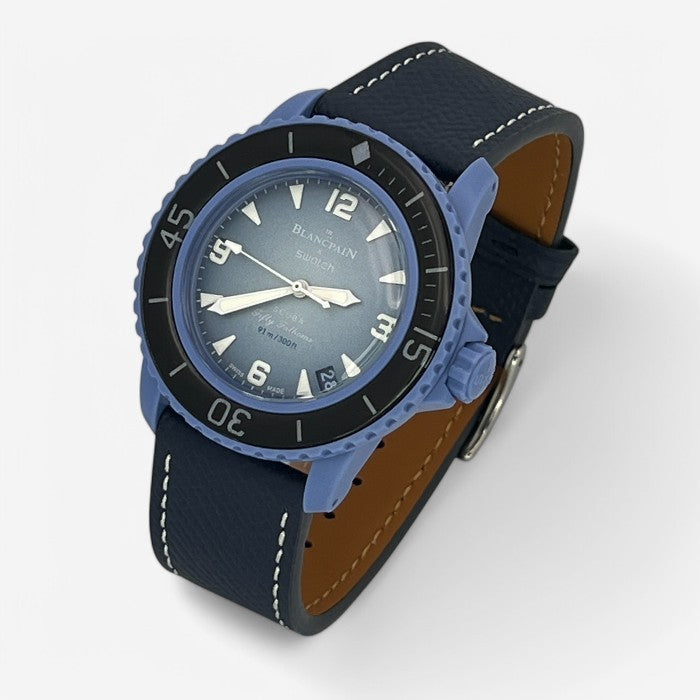 Bracelet Blancpain x Swatch en Cuir
