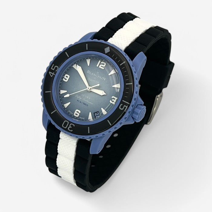 Bracelet Blancpain x Swatch en Caoutchouc Design