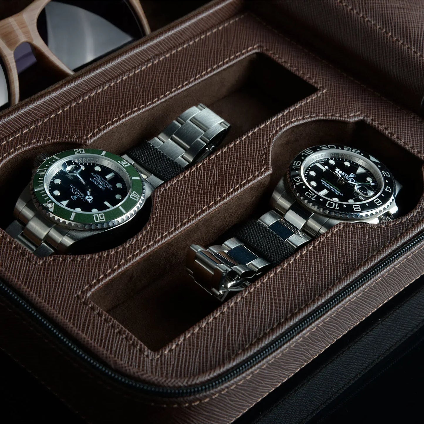 Boite à Montre - Lifestyle Saffiano Braun