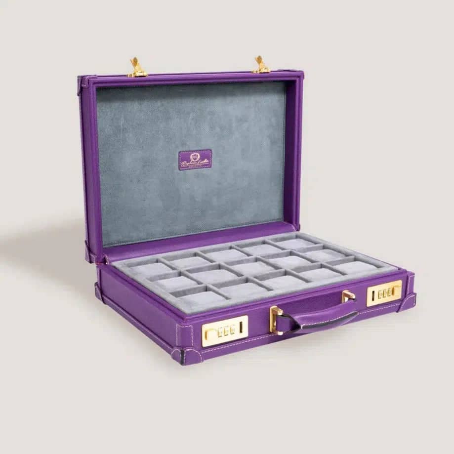 Boite à Montre - Master Safiano Purple
