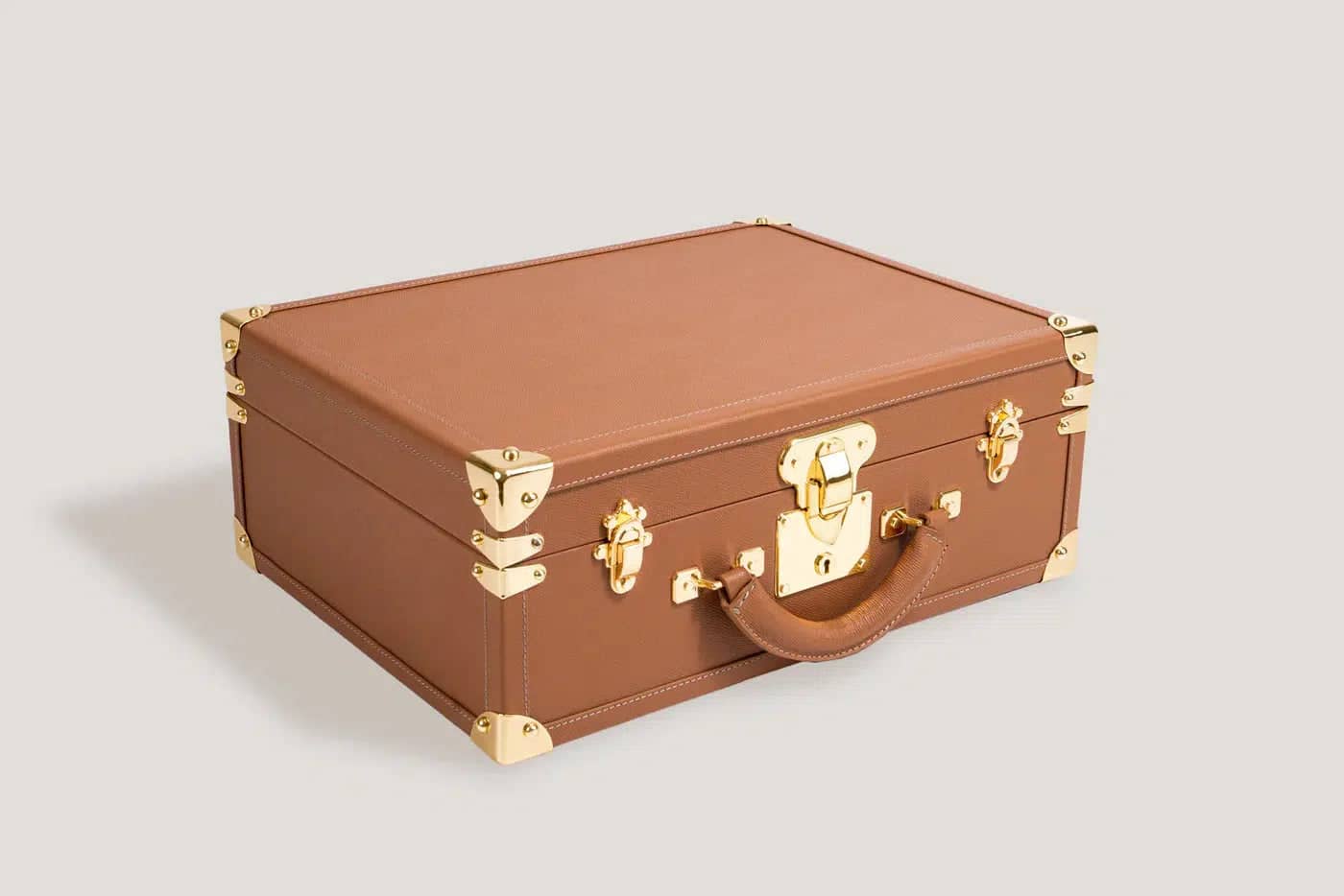 Boite à Montre - Trunk Safiano Camel