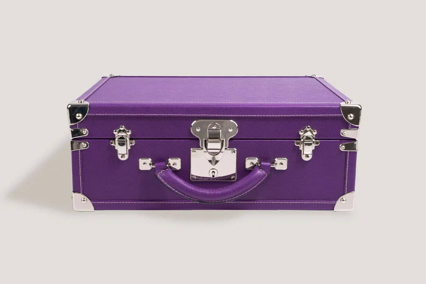 Boite à Montre - Trunk Safiano Purple
