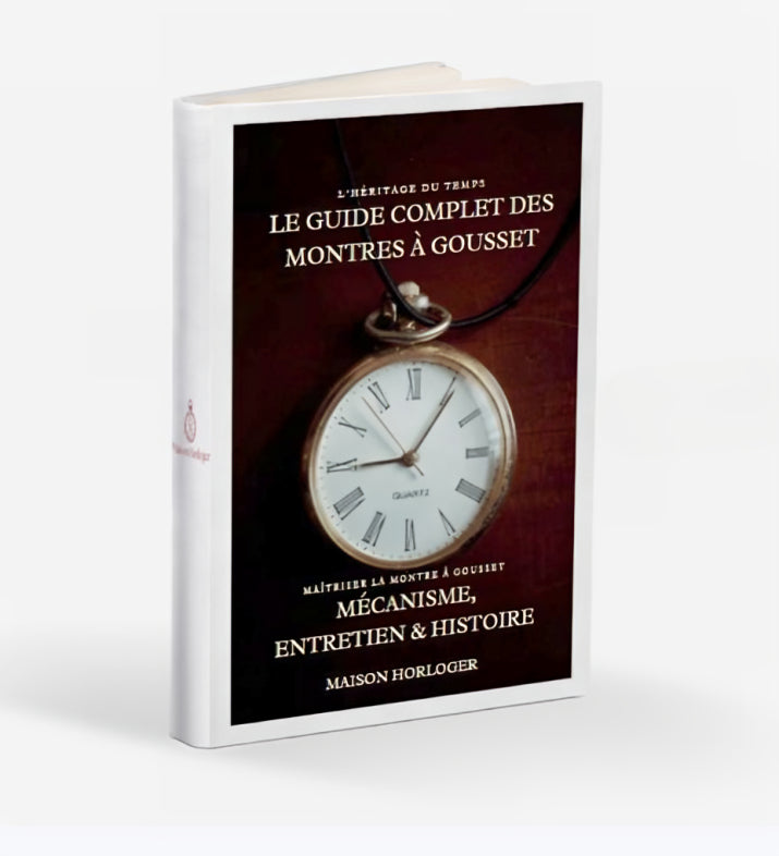 Montre À Gousset Moderne Spirale Noire