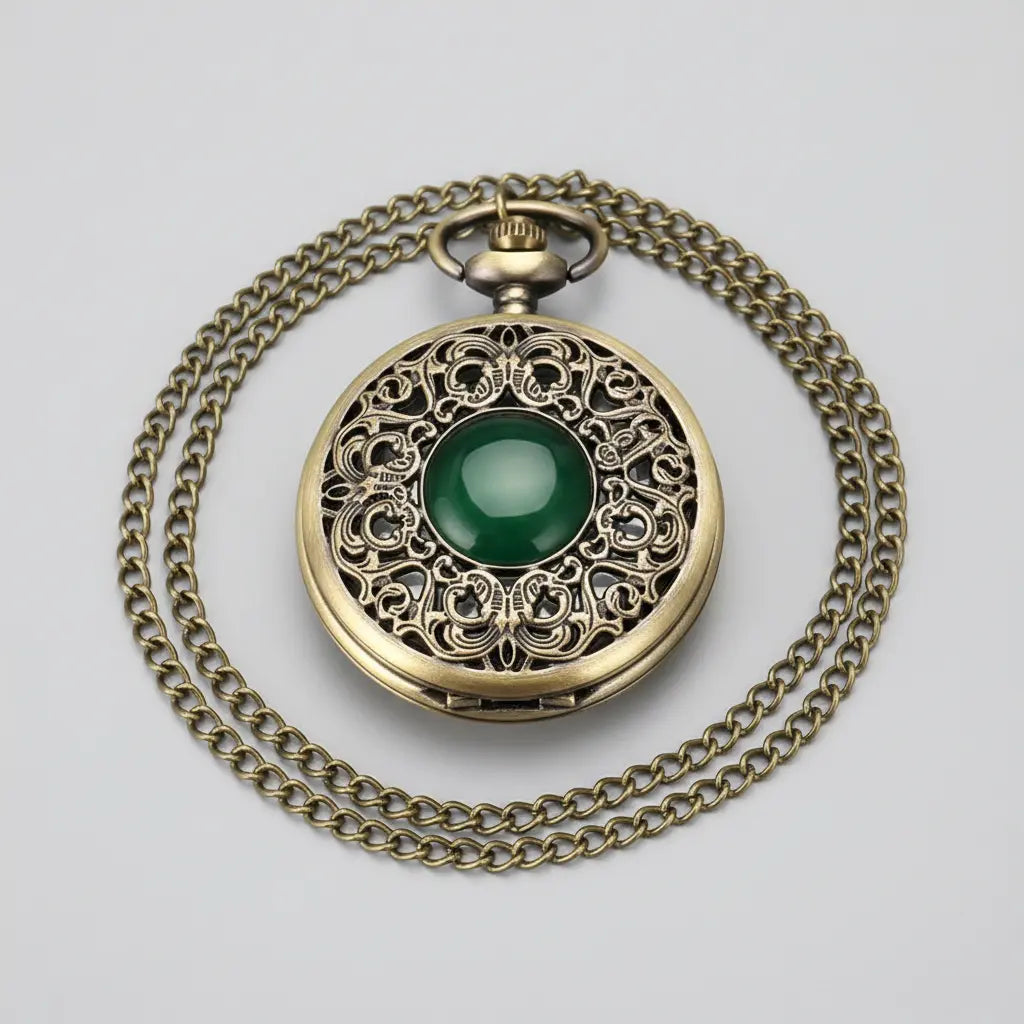 Montre à Gousset Émeraude Royale Maison Horloger