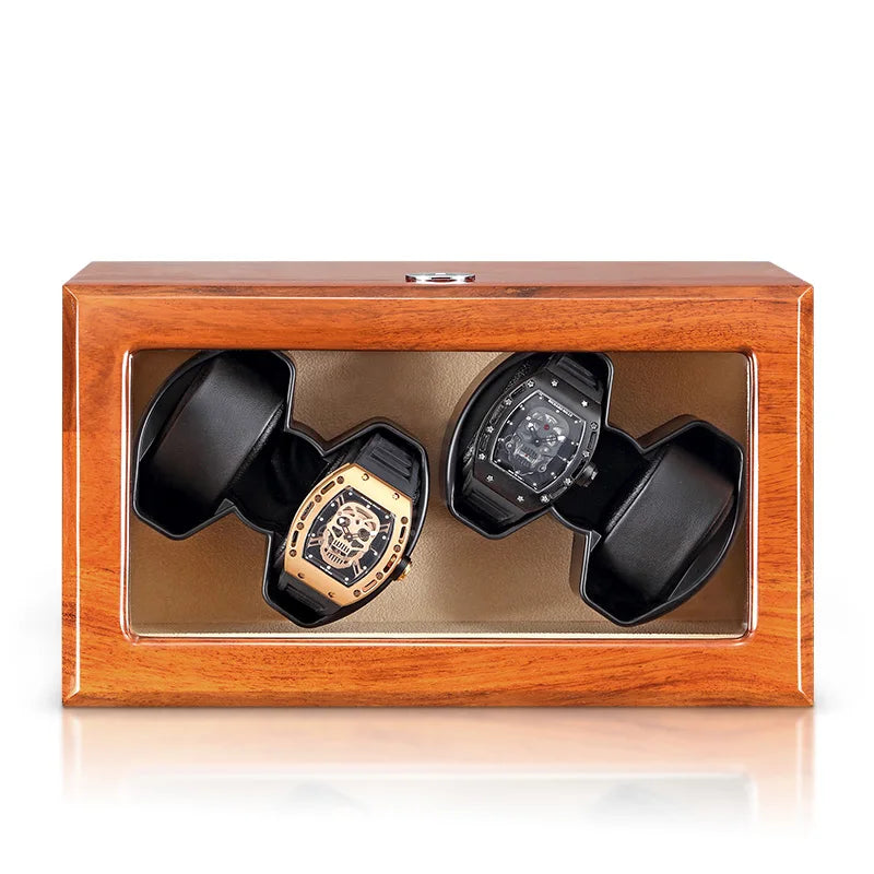 Remontoir Montre - Remontoir en bois 4 Montres intérieur beige