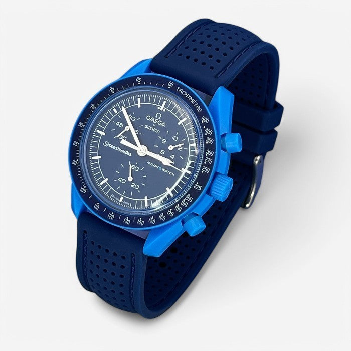 Bracelet MoonSwatch Premium en Caoutchouc Perforé