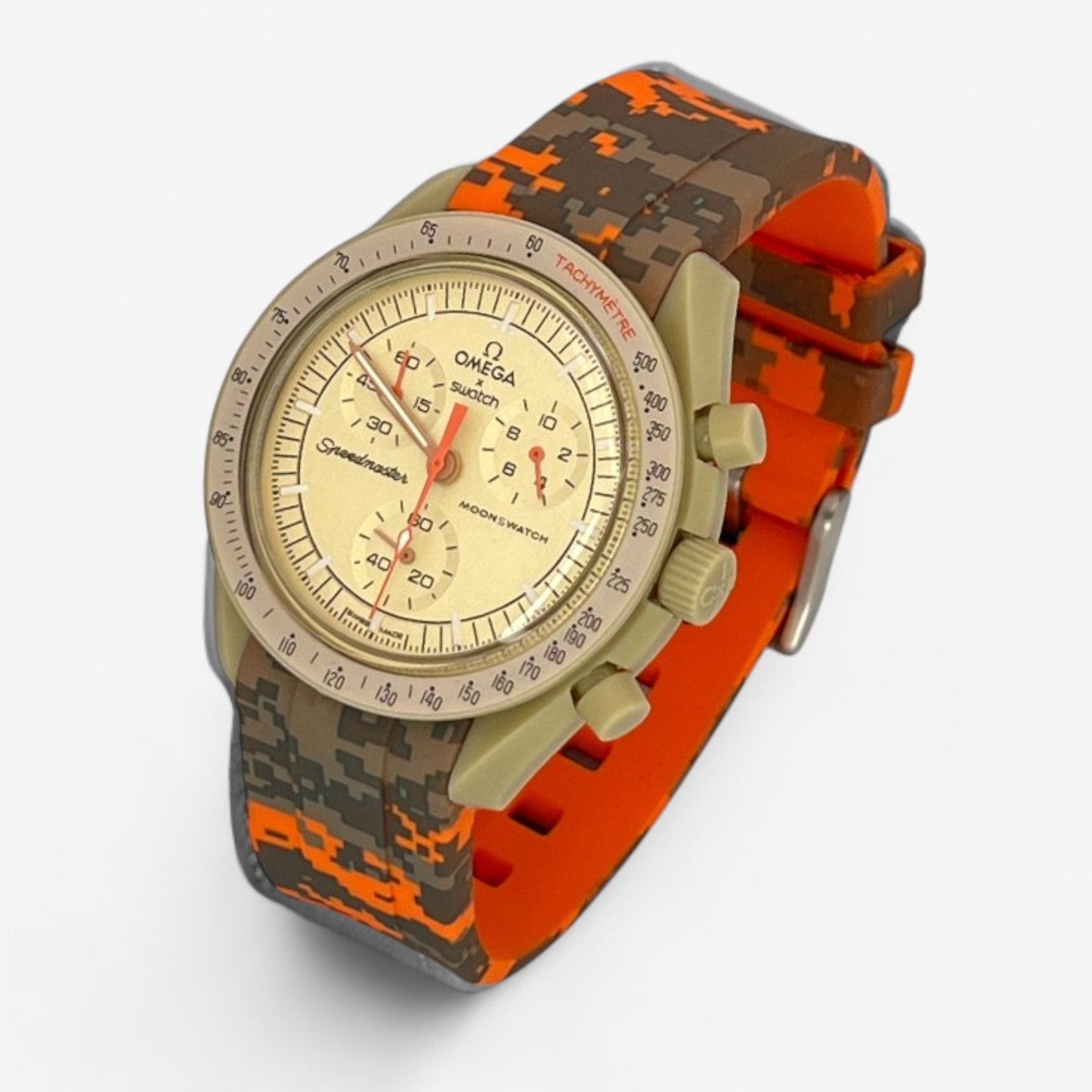 Bracelet MoonSwatch en Caoutchouc Militaire