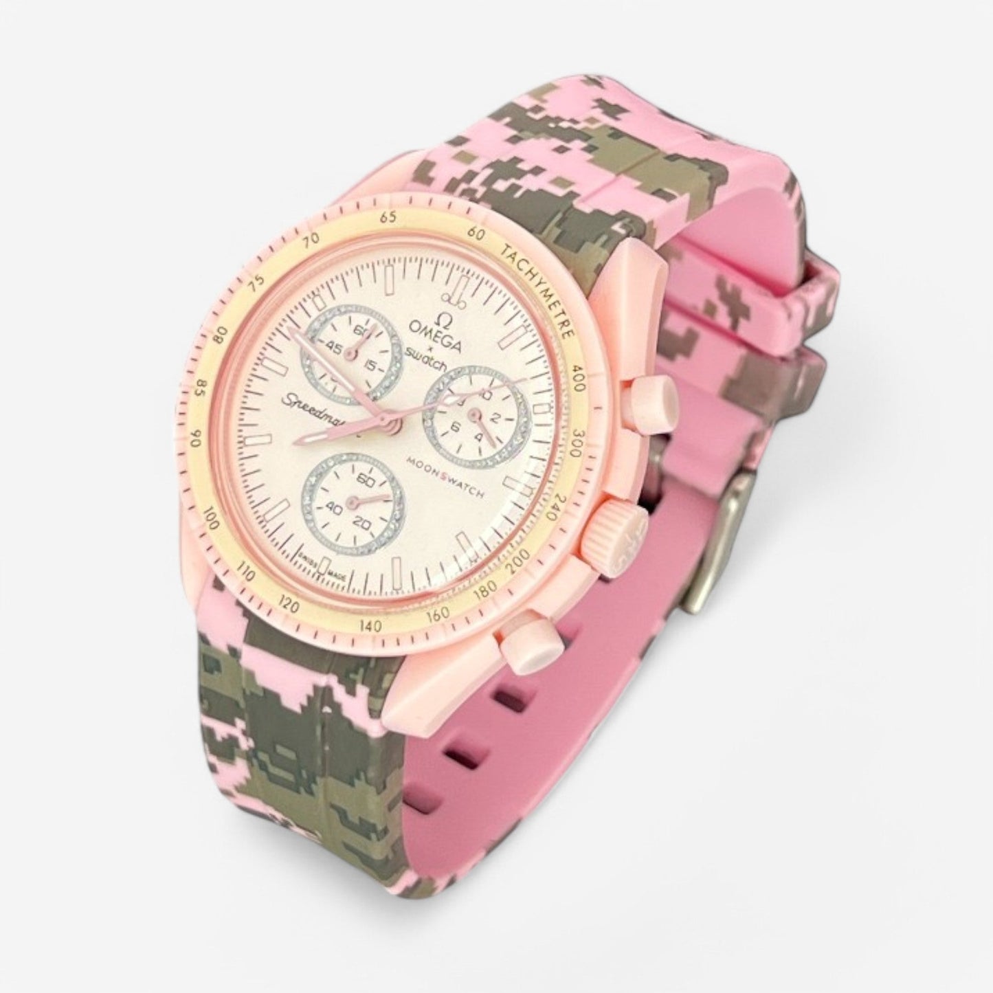 Bracelet MoonSwatch en Caoutchouc Militaire