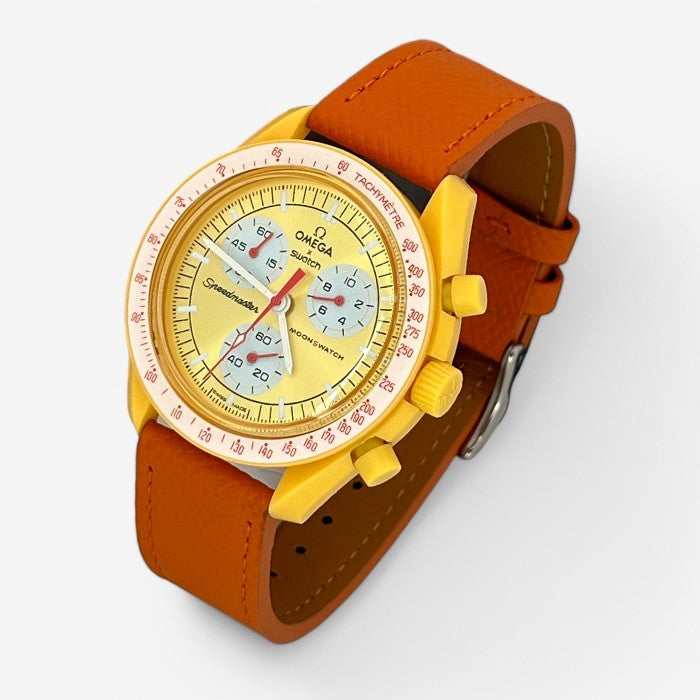 Bracelet MoonSwatch en Cuir Texturé