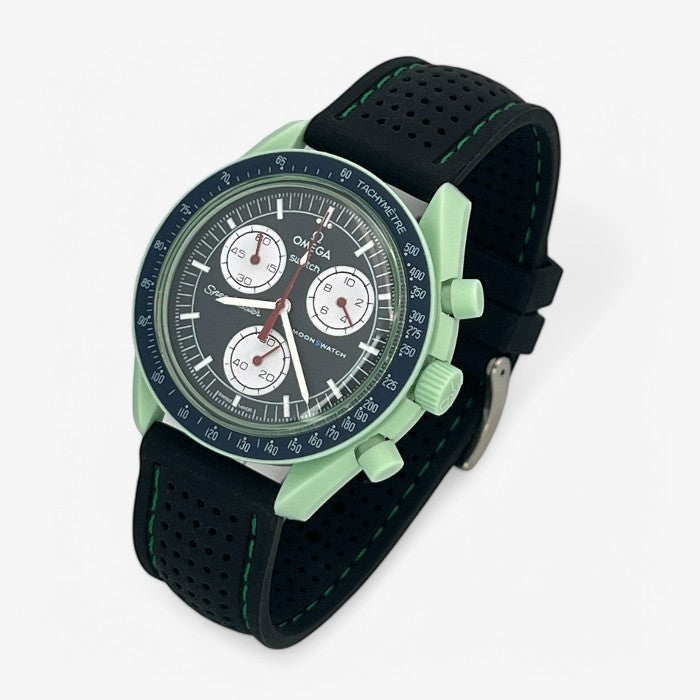 Bracelet MoonSwatch Premium en Caoutchouc Perforé