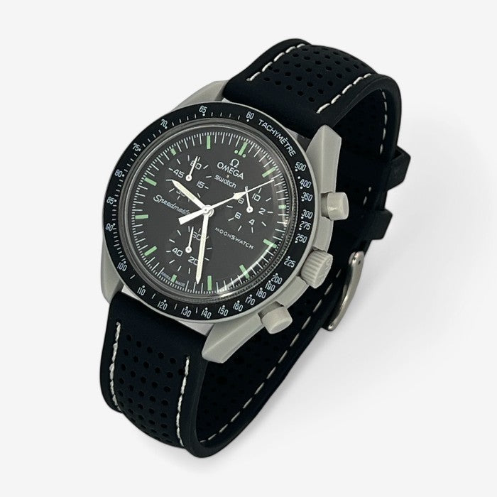 Bracelet MoonSwatch Premium en Caoutchouc Perforé