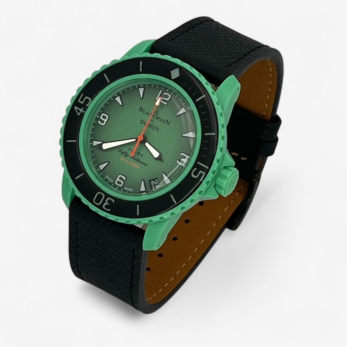 Bracelet Blancpain x Swatch en Cuir - Maison Horloger