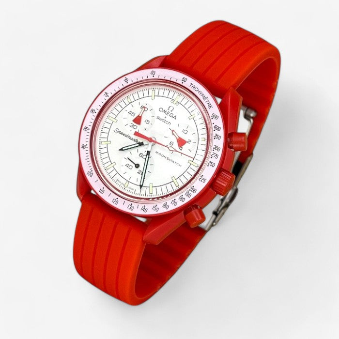 Bracelet MoonSwatch en Caoutchouc Nervuré