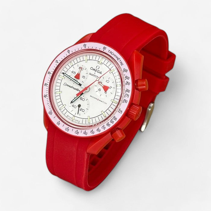 Bracelet MoonSwatch en Caoutchouc Premium Uni