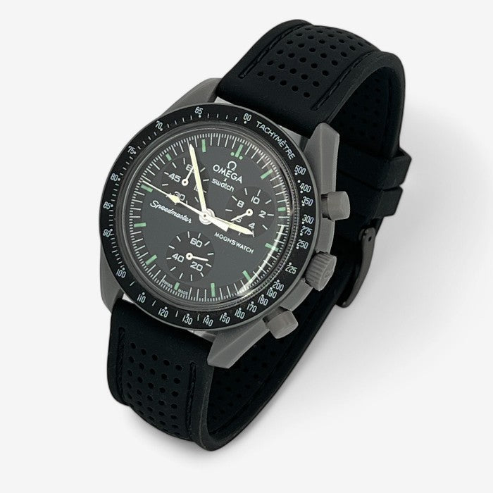 Bracelet MoonSwatch Premium en Caoutchouc Perforé