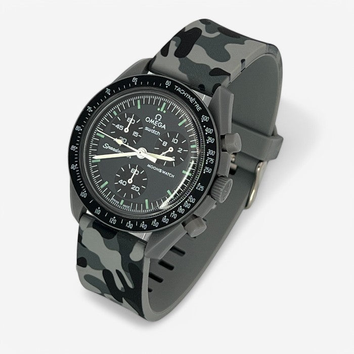 Bracelet MoonSwatch en Caoutchouc Militaire