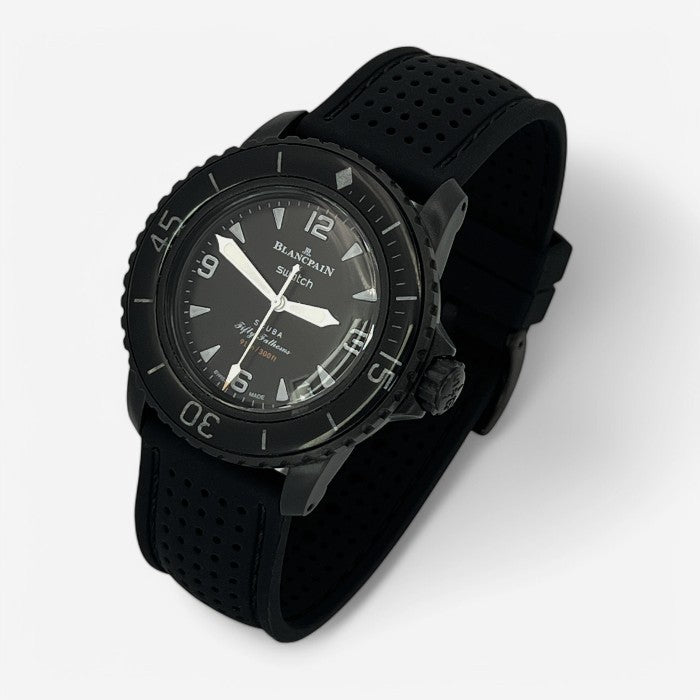 Bracelet Blancpain x Swatch Premium Caoutchouc Perforé