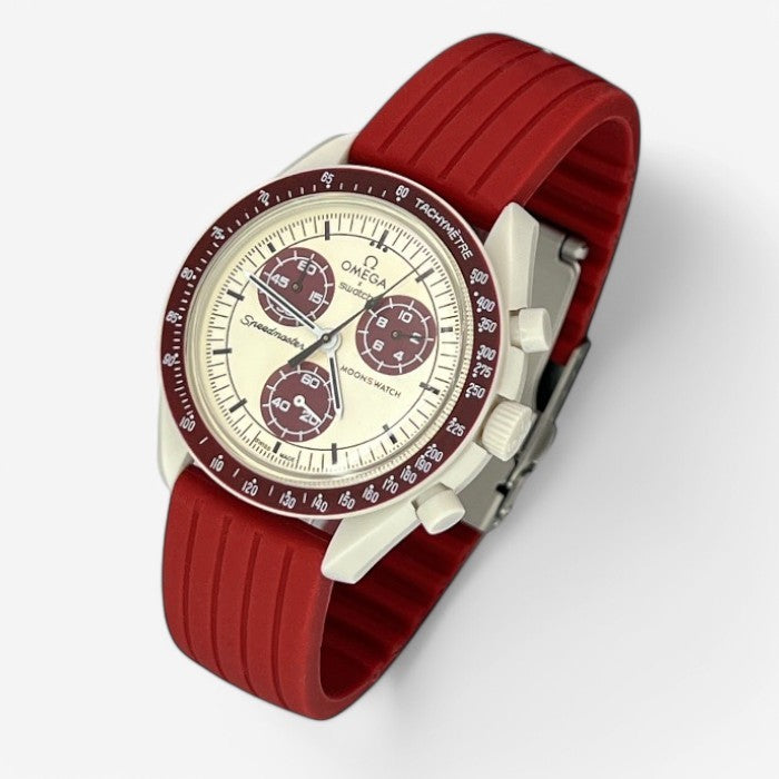 Bracelet MoonSwatch en Caoutchouc Nervuré