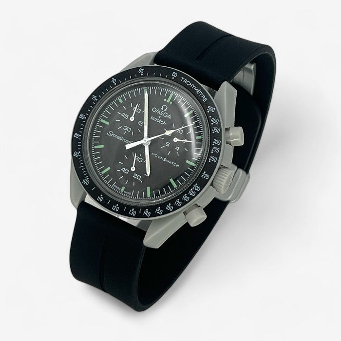 Bracelet MoonSwatch en Caoutchouc Rainuré à Clips