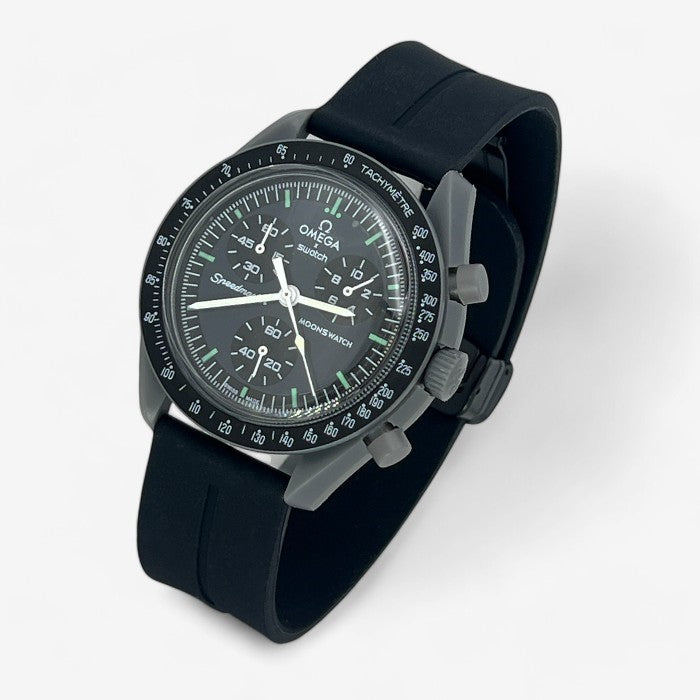 Bracelet MoonSwatch en Caoutchouc Rainuré à Clips