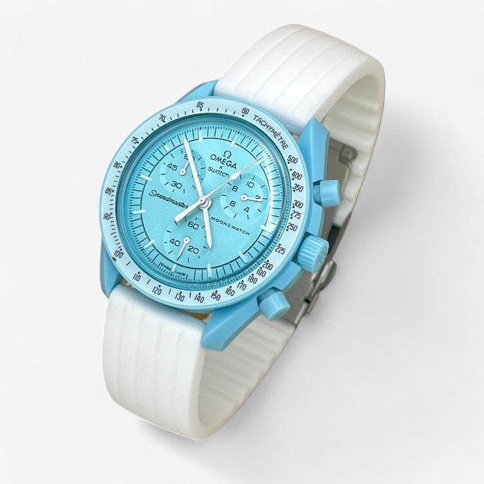 Bracelet MoonSwatch en Caoutchouc Nervuré