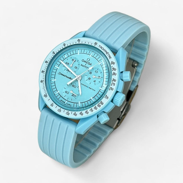 Bracelet MoonSwatch en Caoutchouc Nervuré