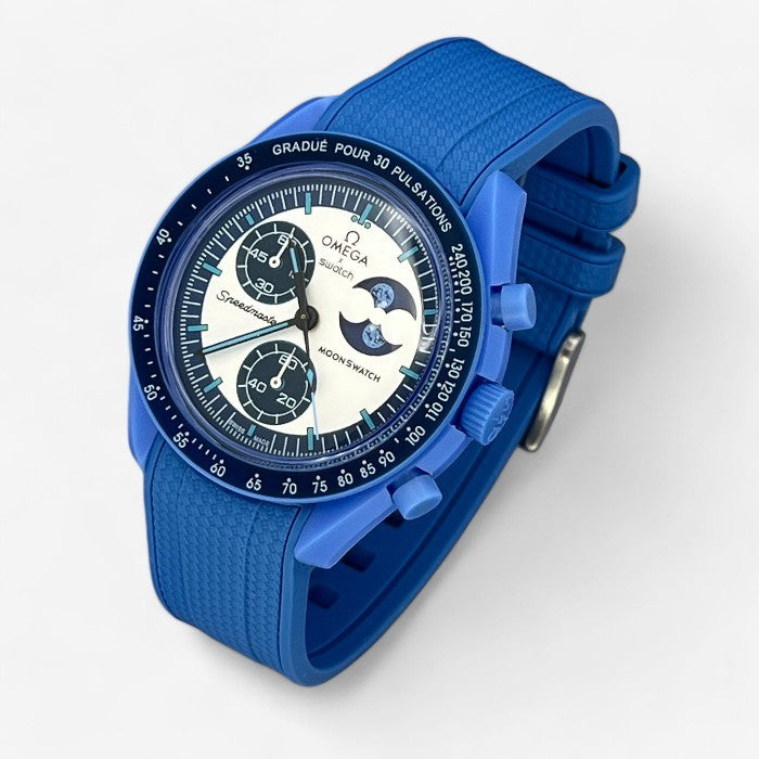 Bracelet MoonSwatch en Caoutchouc Texturé Premium Uni