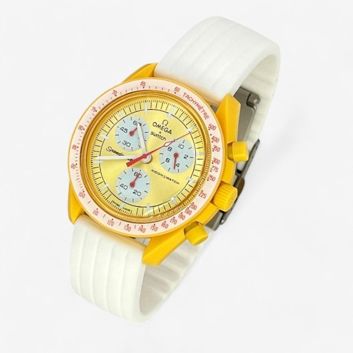 Bracelet MoonSwatch en Caoutchouc Nervuré
