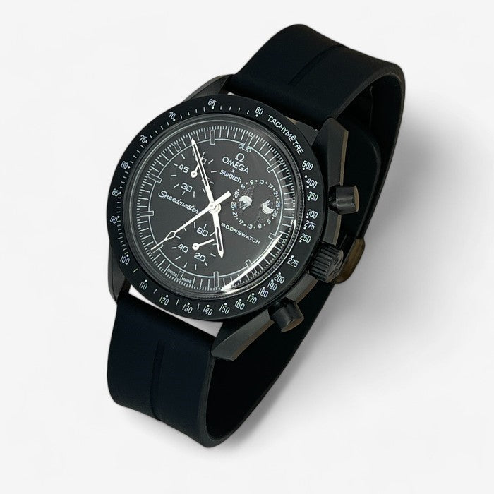 Bracelet MoonSwatch en Caoutchouc Rainuré à Clips