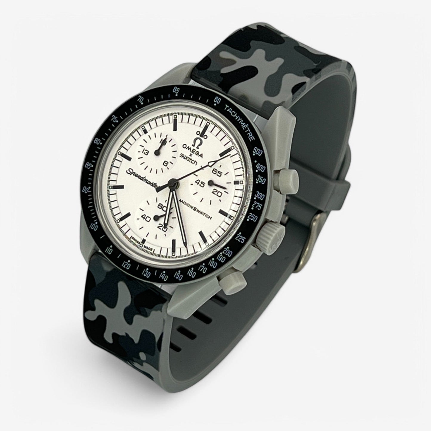 Bracelet MoonSwatch en Caoutchouc Militaire