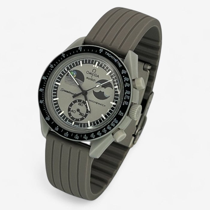 Bracelet MoonSwatch en Caoutchouc Nervuré